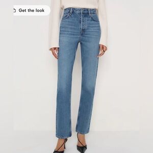 Reformation Cynthia Stretch High Rise Straight Jeans